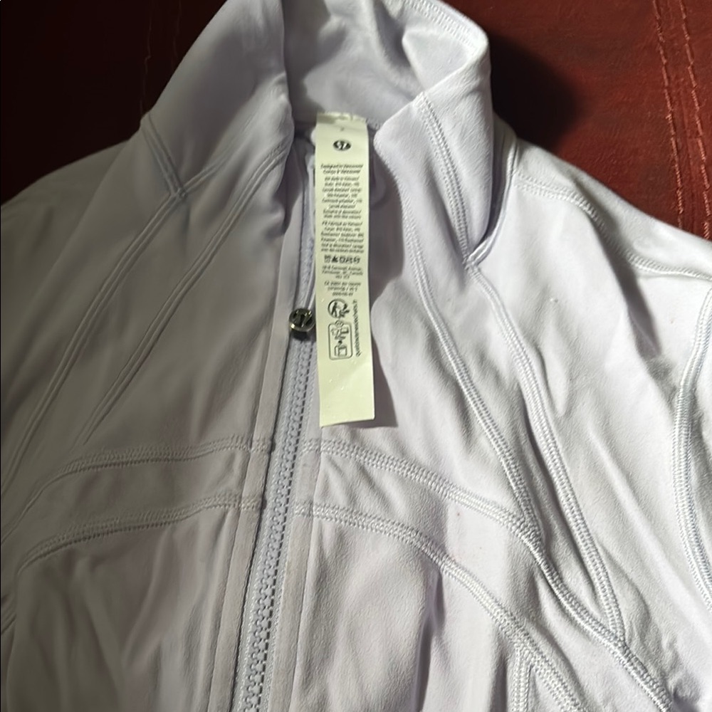 Lululemon Athletica White Ski & Snow Jacket High Collar